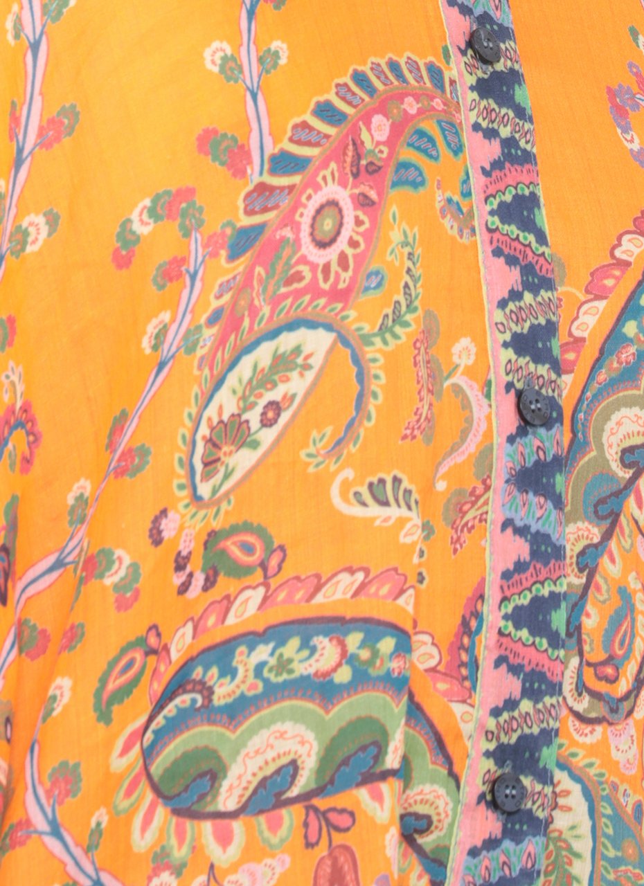 Etro Shirts Yellow Geel