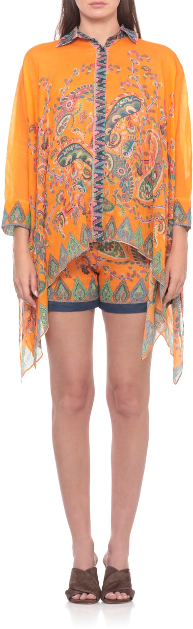 Etro Shirts Yellow Geel