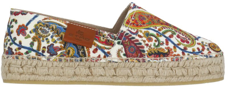 Etro Flat Shoes Ivory Wit