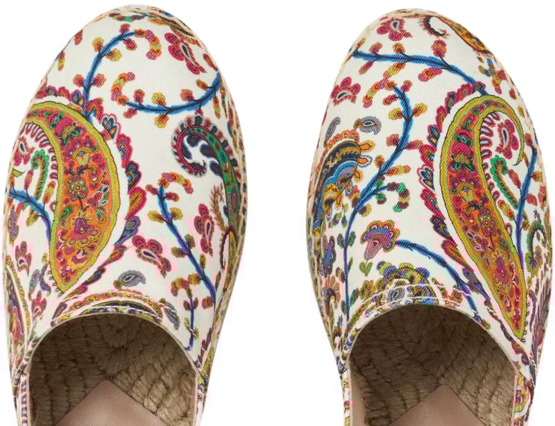 Etro Flat Shoes White Wit