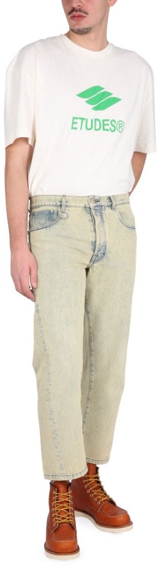 Études Five Pocket Jeans Geel