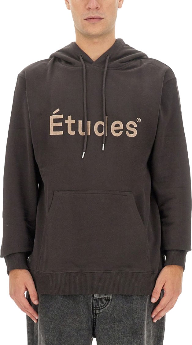 Études Relaxed Fit Logo Sweatshirt Zwart
