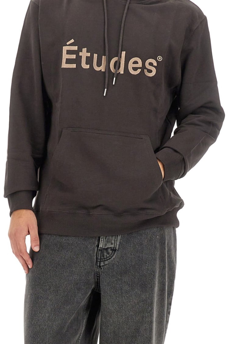 Études Relaxed Fit Logo Sweatshirt Zwart