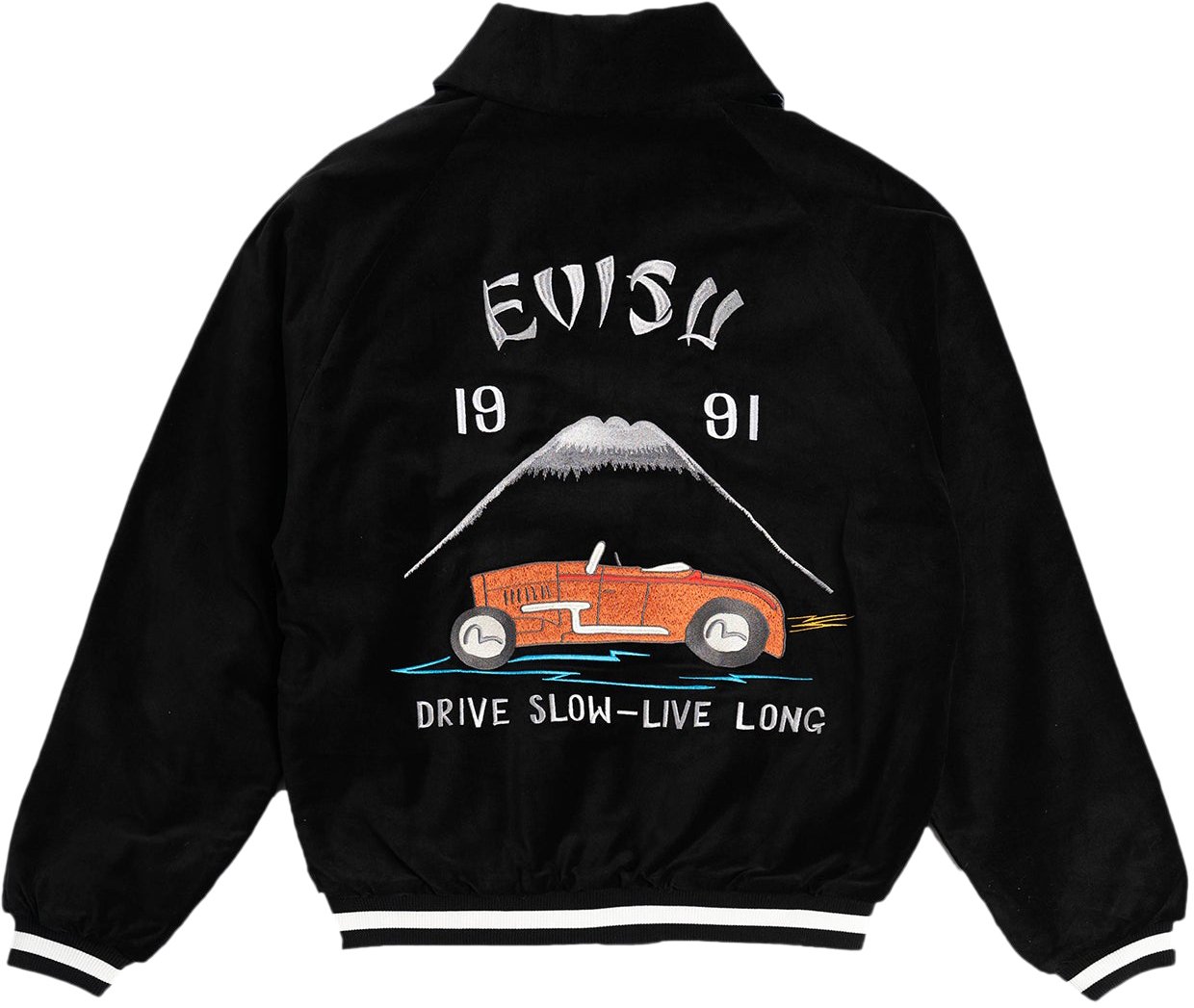 Evisu Giacca Padded Work Vintage Nera Zwart