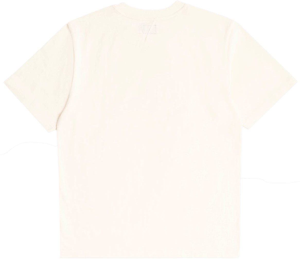 Evisu T-Shirt Seagull Brocade Applique Ecru Divers