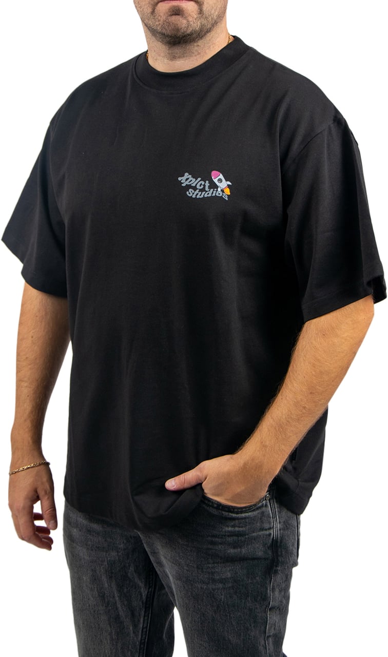 XPLCT Rocket Tee Zwart