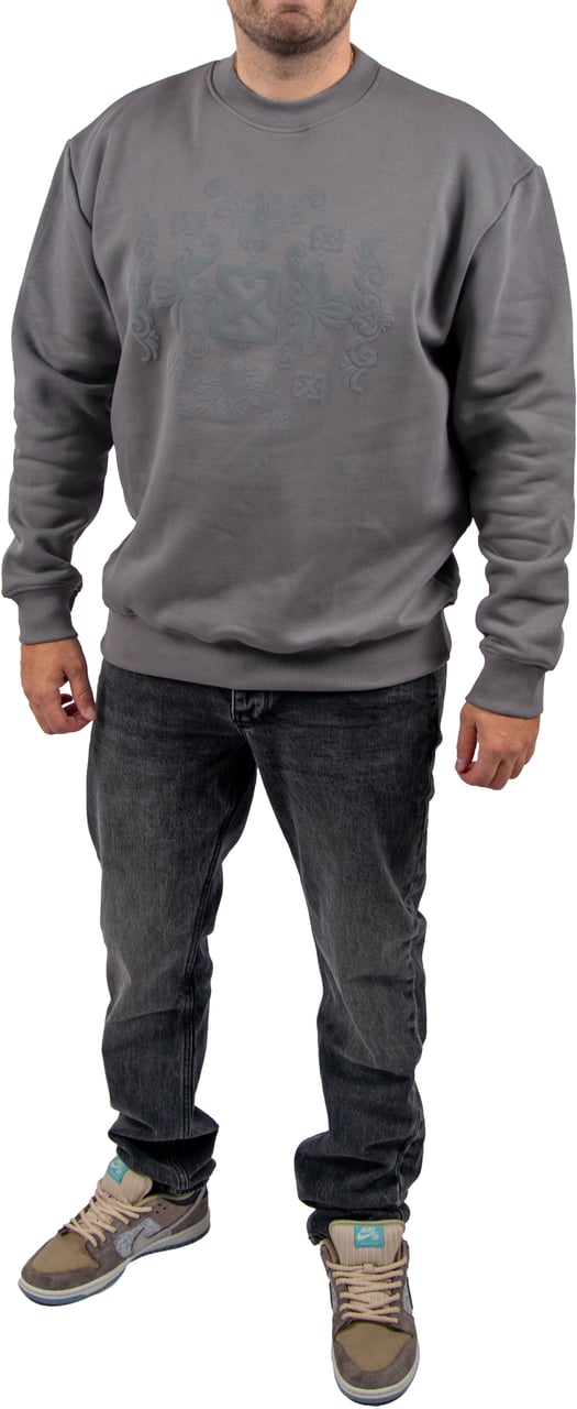 XPLCT XPLCT Baroque Sweater Grijs