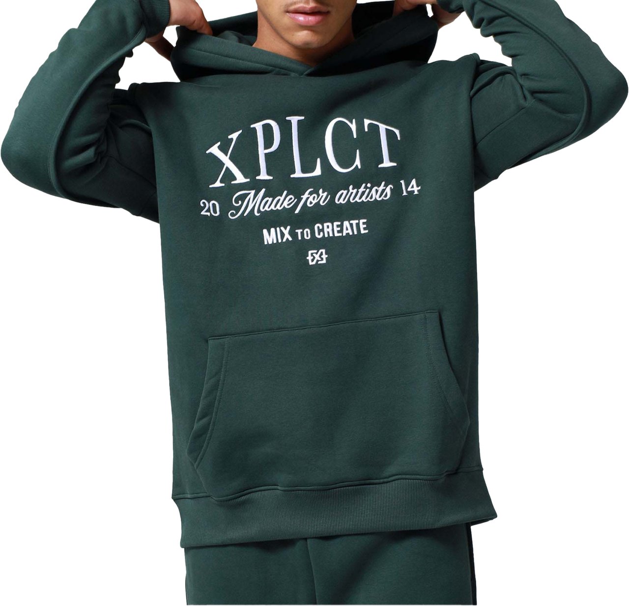 XPLCT Carbon Hoodie | Green Groen