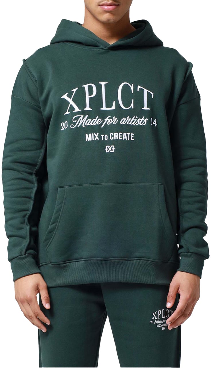 XPLCT Carbon Hoodie | Green Groen