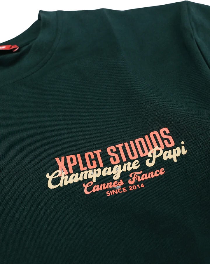 Xplct Champagne tee XPL-2603-03 green Groen
