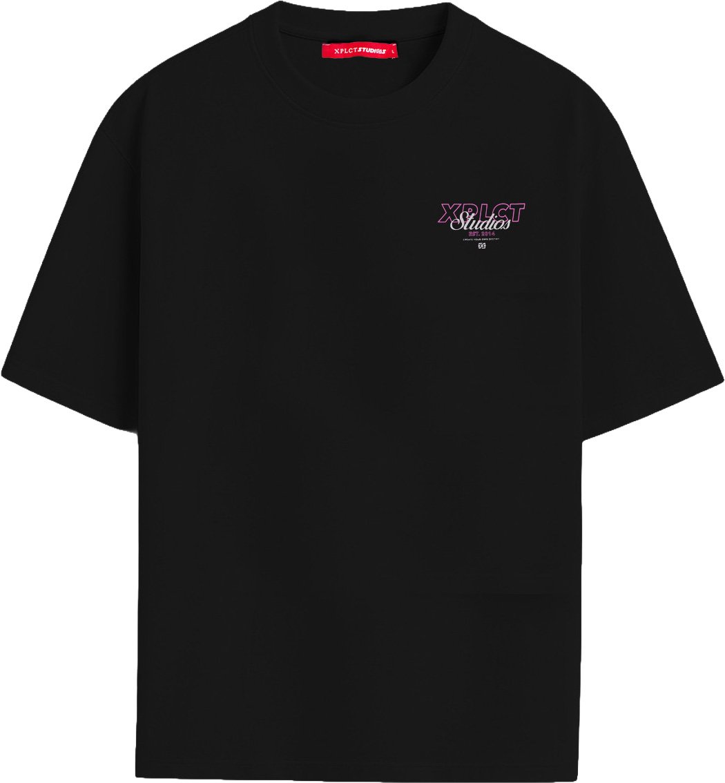 Xplct Destiny tee XPL-2603-11 black Zwart