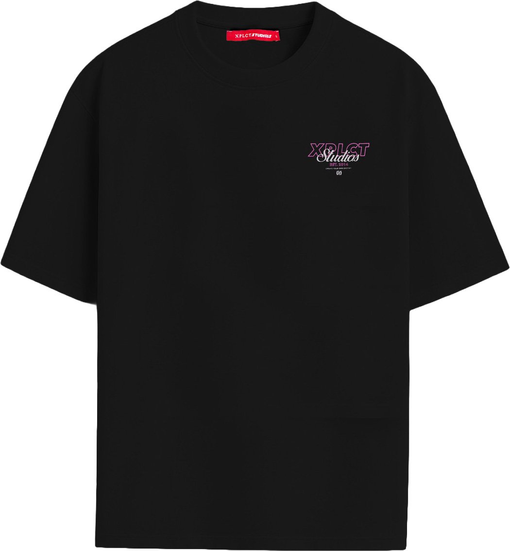 Xplct Destiny tee XPL-2603-11 black Zwart