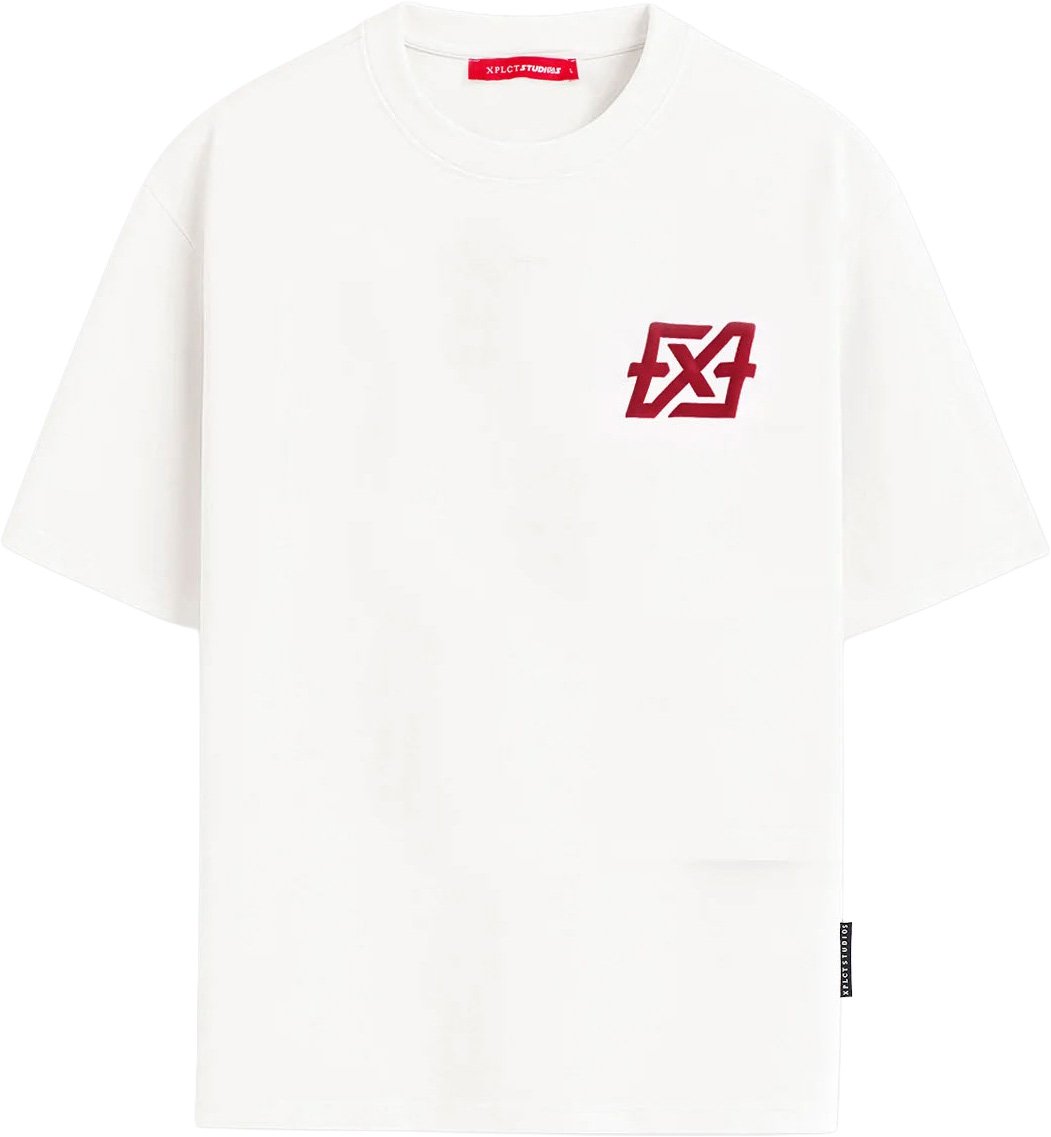 XPLCT Lit Tee | Off white Wit