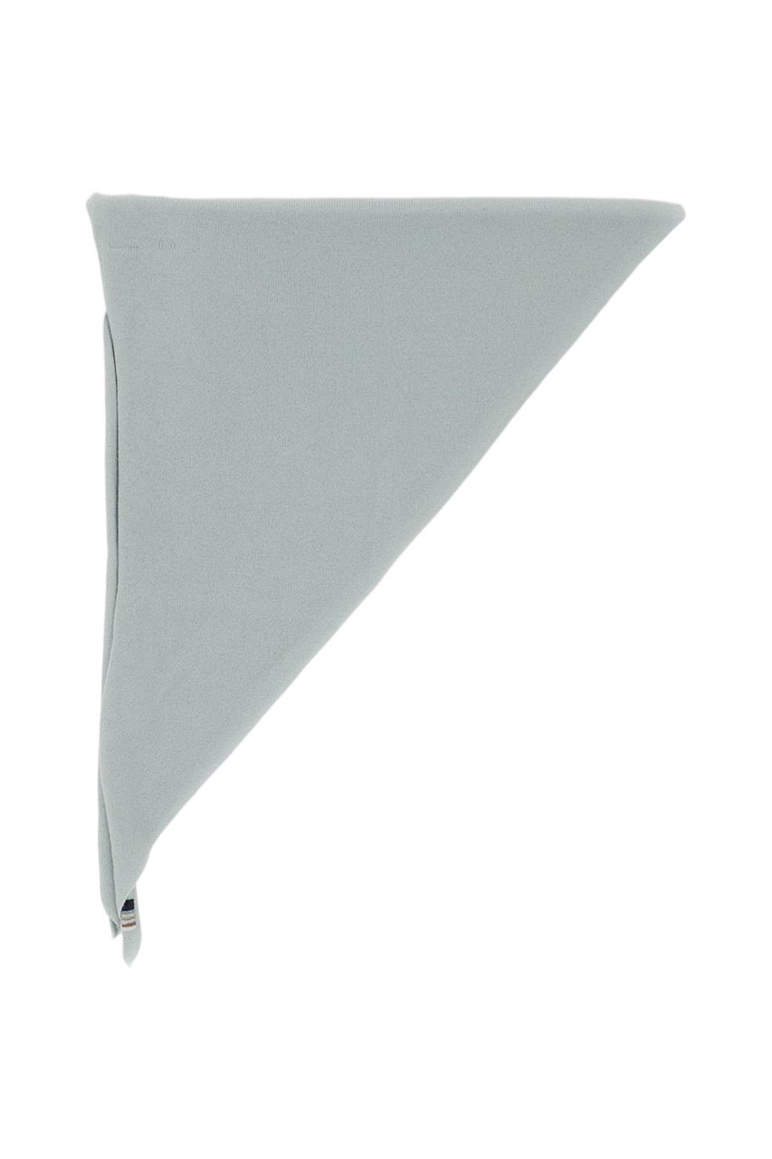 Extreme Cashmere Light Blue Bandana Cashmere-Blend Scarf Blauw