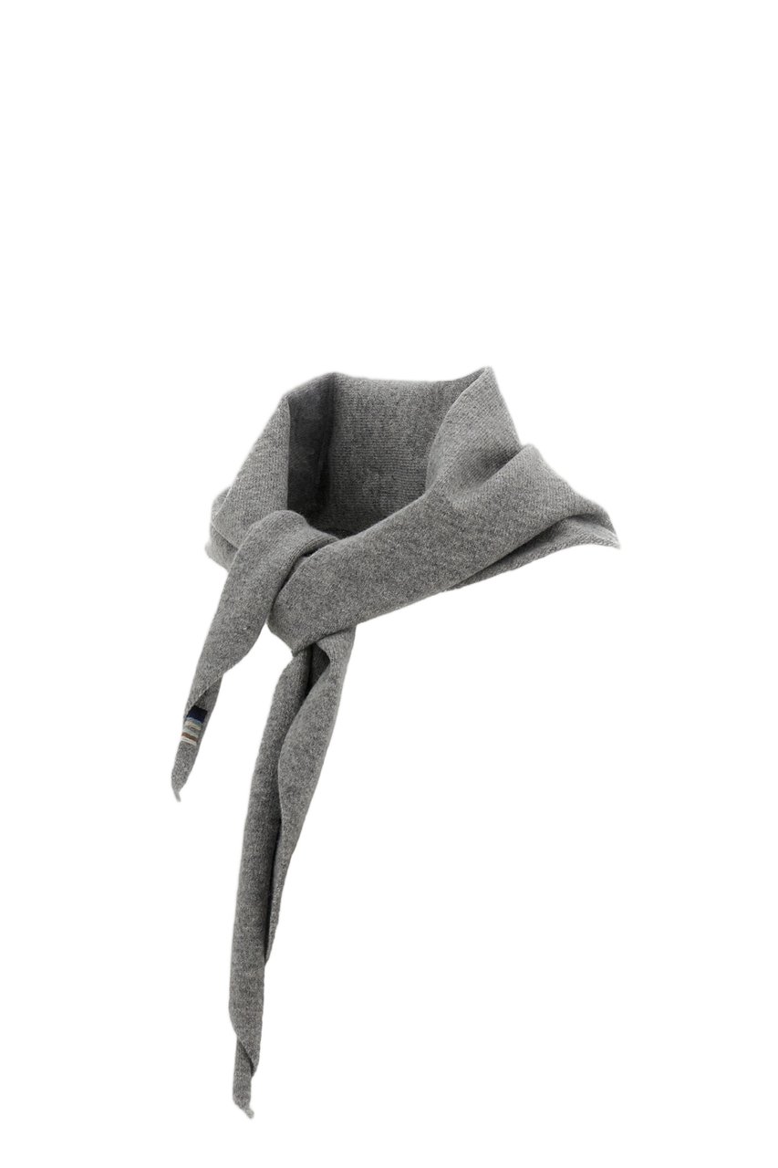 Extreme Cashmere Grey Bandana Cashmere-Blend Triangle Scarf Grijs