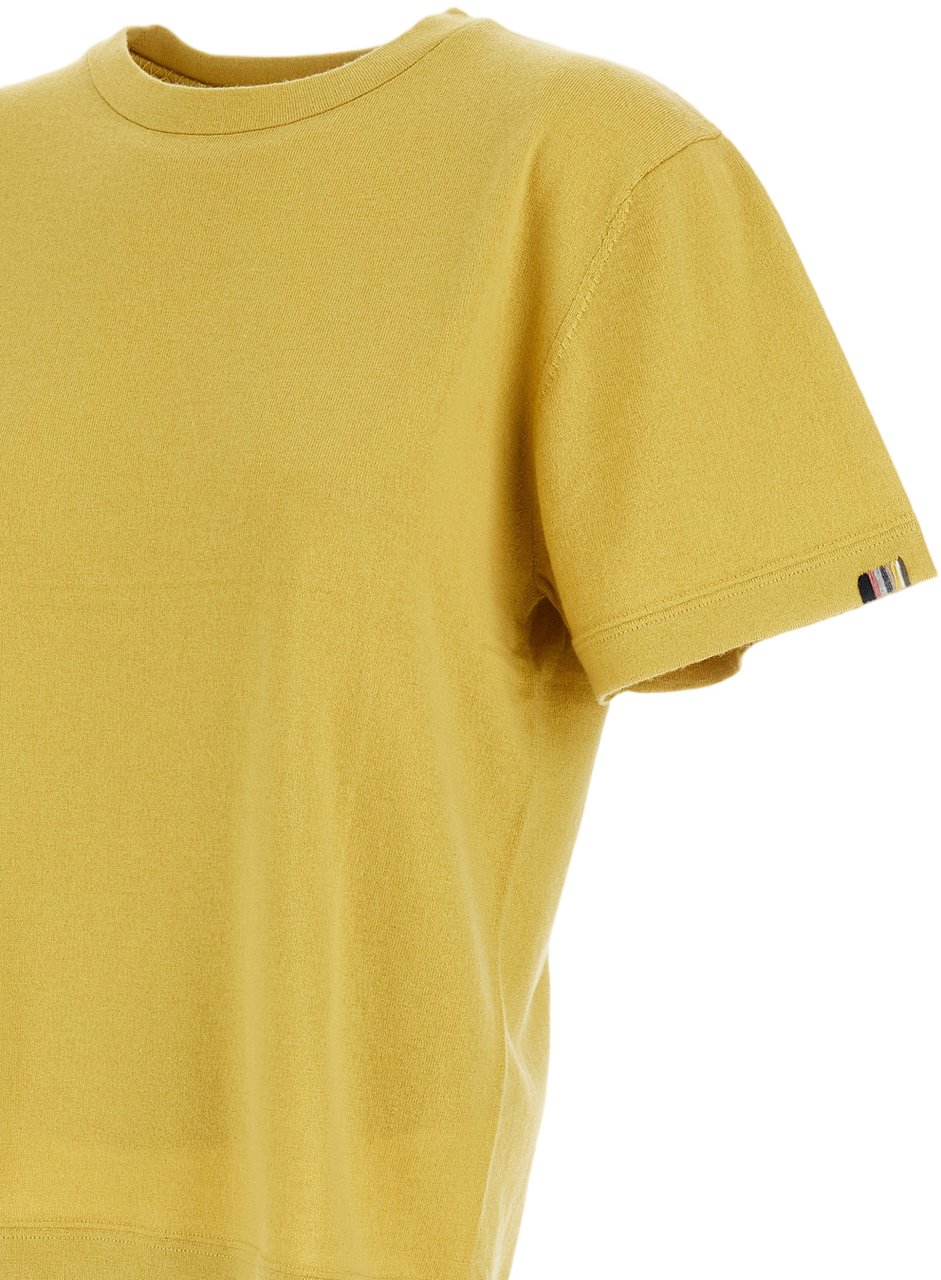 Extreme Cashmere Cotton Cashmere Blend Sweater Top Geel