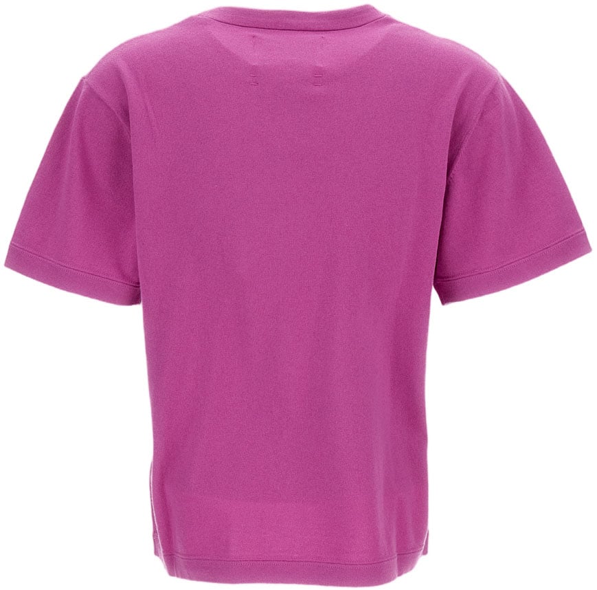 Extreme Cashmere Crew Neck T-Shirt in Cotton and Cashmere Blend Roze