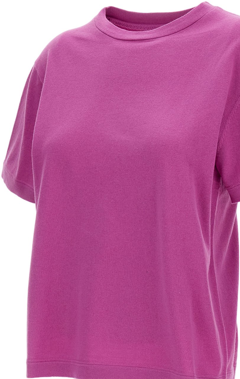 Extreme Cashmere Crew Neck T-Shirt in Cotton and Cashmere Blend Roze