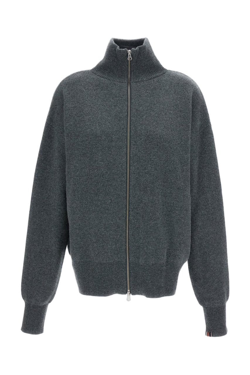Extreme Cashmere Grey Xtra Cashmere Zip-Up Cardigan Grijs