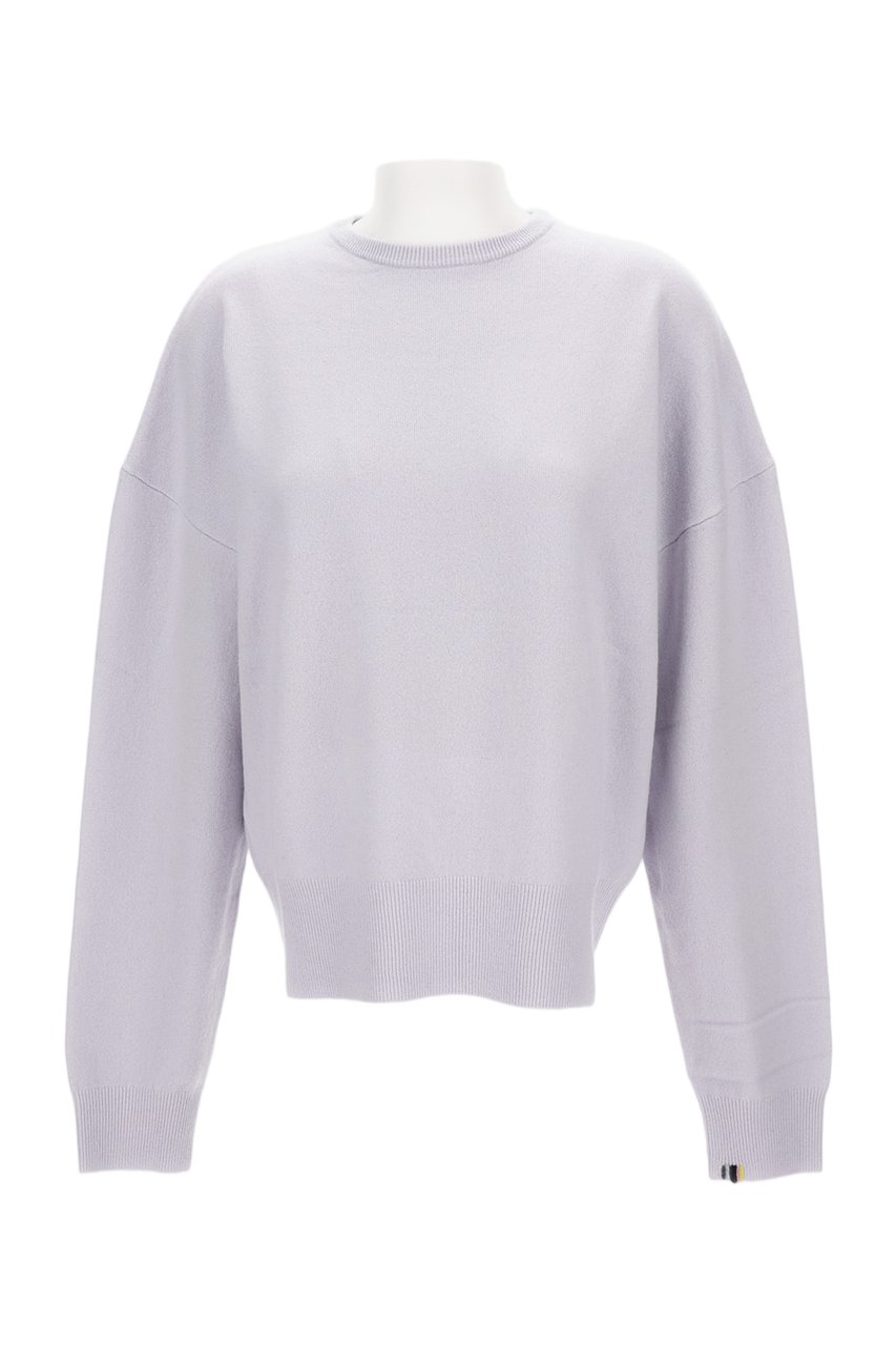 Extreme Cashmere Crewneck Sweater With Relaxed Fit And Wool Blend Fabric Blauw