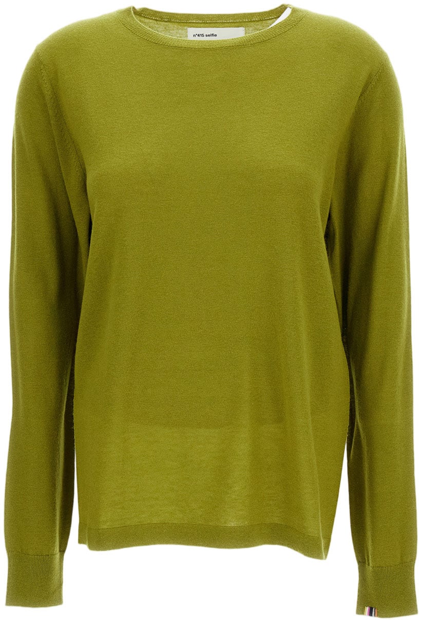 Extreme Cashmere Green Grass N.415 Selfie Sweater Groen