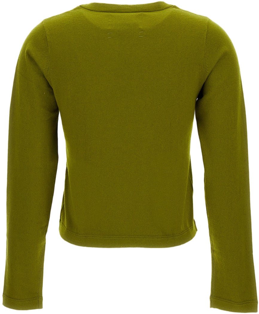 Extreme Cashmere Green Grass N.451 Lisa Short Sleeve Sweater Groen