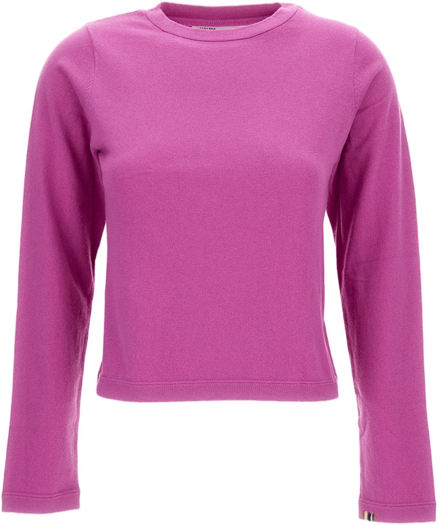 Extreme Cashmere Oleander Pink N.451 Lisa Short Sleeve Sweater Roze