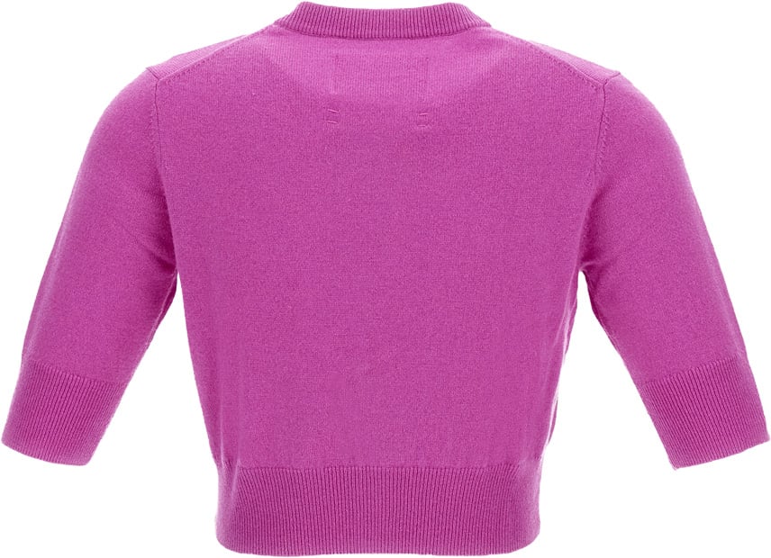 Extreme Cashmere Oleander Pink N.474 Super Little Cropped Cardigan Roze