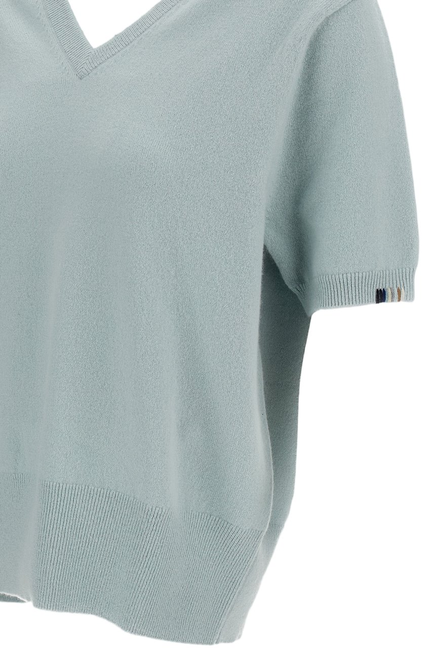 Extreme Cashmere Light Blue Martina Cashmere-Blend Sweater Blauw