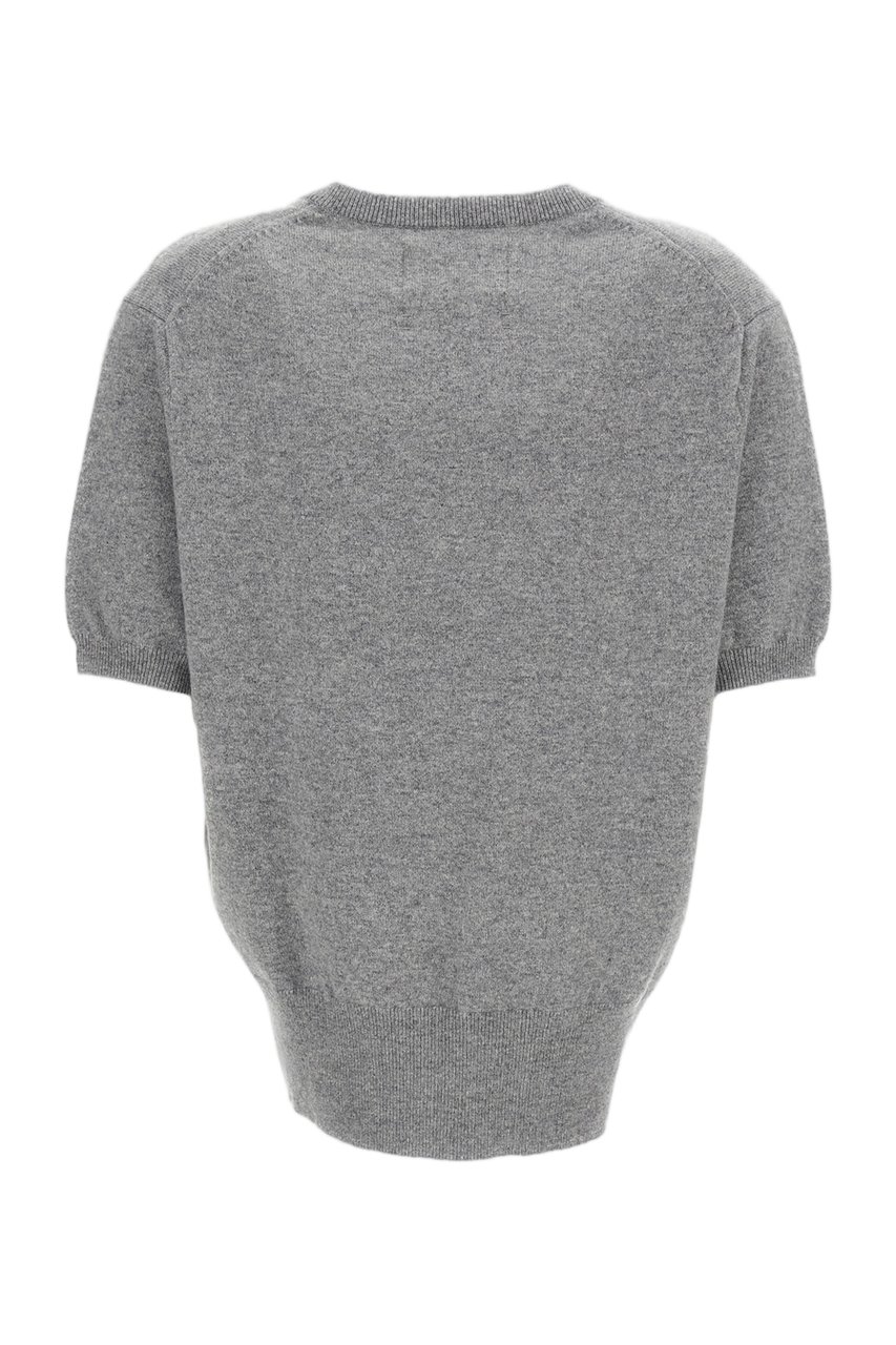 Extreme Cashmere Grey Martina Cashmere-Blend V-Neck Sweater Grijs