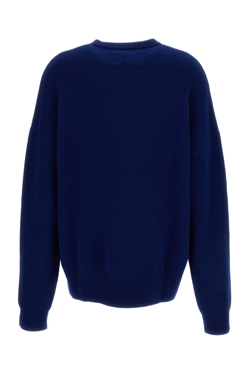 Extreme Cashmere Blue Like Cashmere-Blend Zip-Up Sweater Blauw