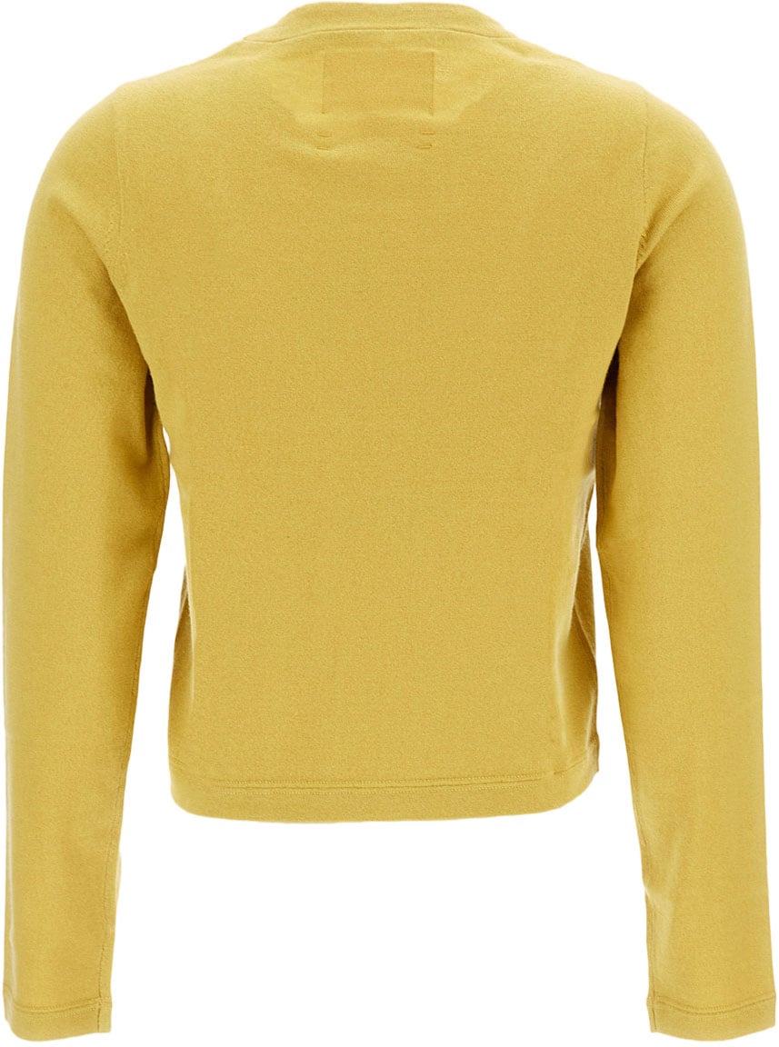 Extreme Cashmere N 451 Lisa Cotton Cashmere Top Geel