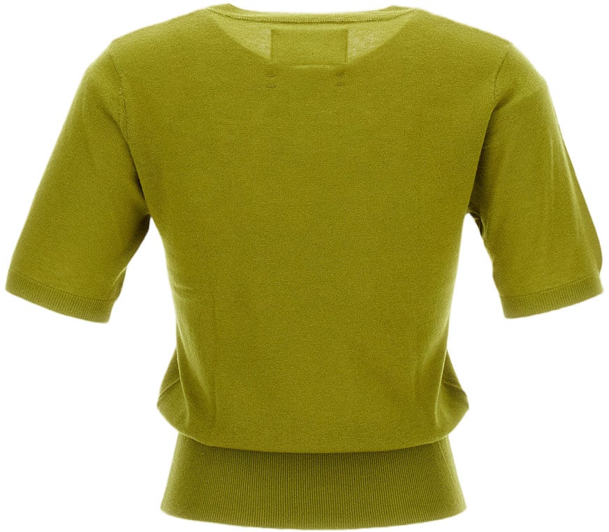 Extreme Cashmere Green Grass N.416 Noor Short Sleeve T-Shirt Groen