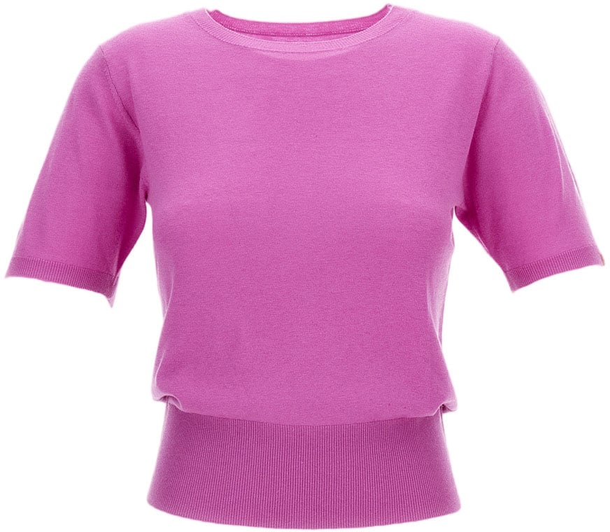 Extreme Cashmere Oleander Pink N.416 Noor Short Sleeve T-Shirt Roze