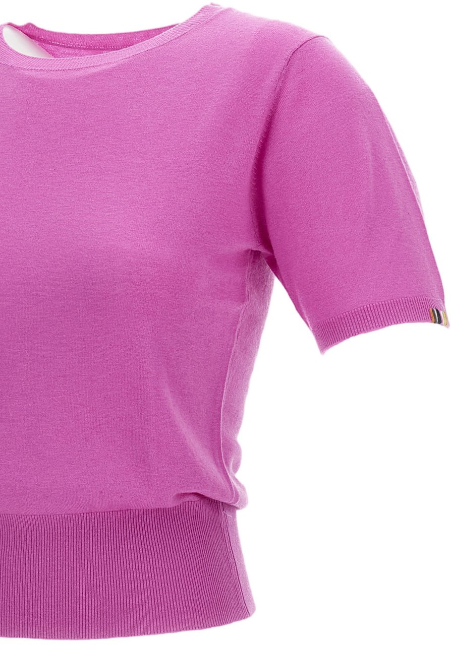 Extreme Cashmere Oleander Pink N.416 Noor Short Sleeve T-Shirt Roze