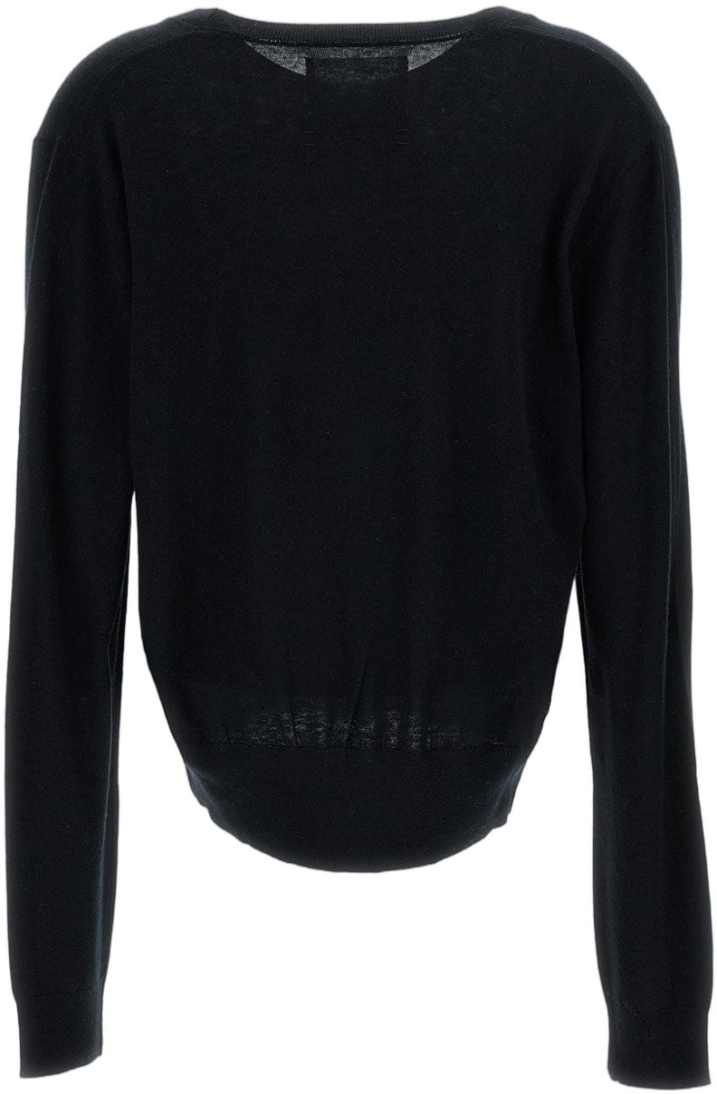 Extreme Cashmere Black N.467 Collin V-Neck Sweater Zwart