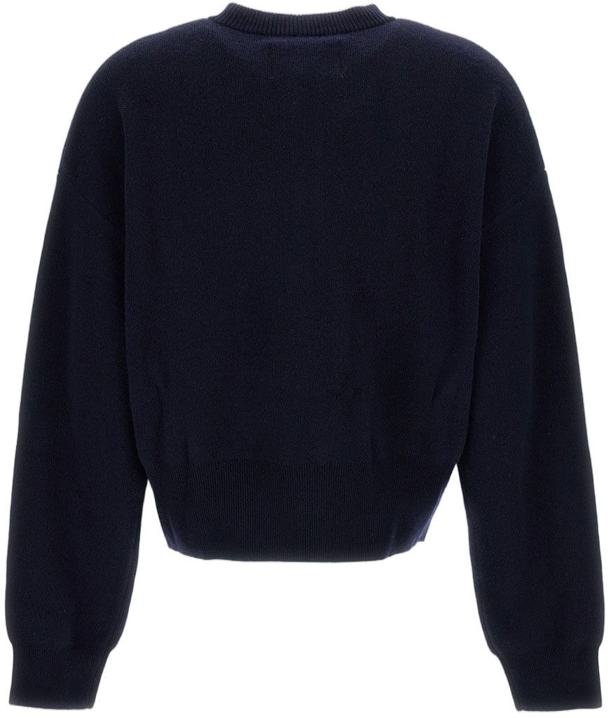 Extreme Cashmere Navy Blue N.478 Xtra Fun Cashmere Zip Cardigan Blauw