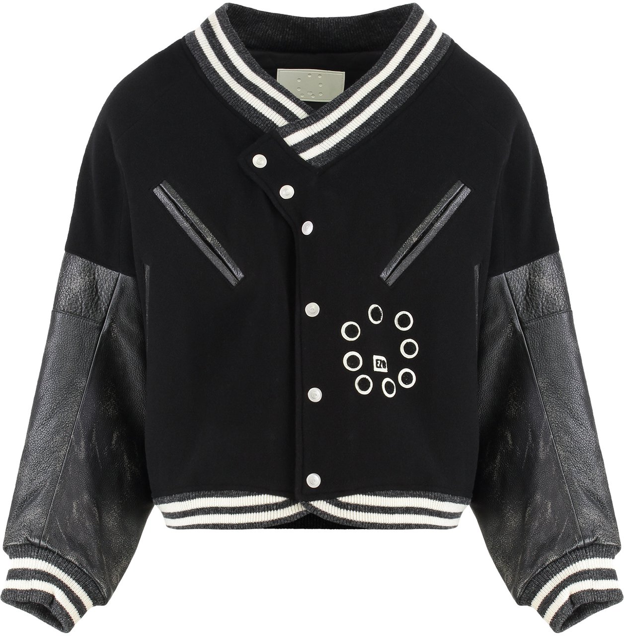 EZR Bomber jacket in cotton Zwart