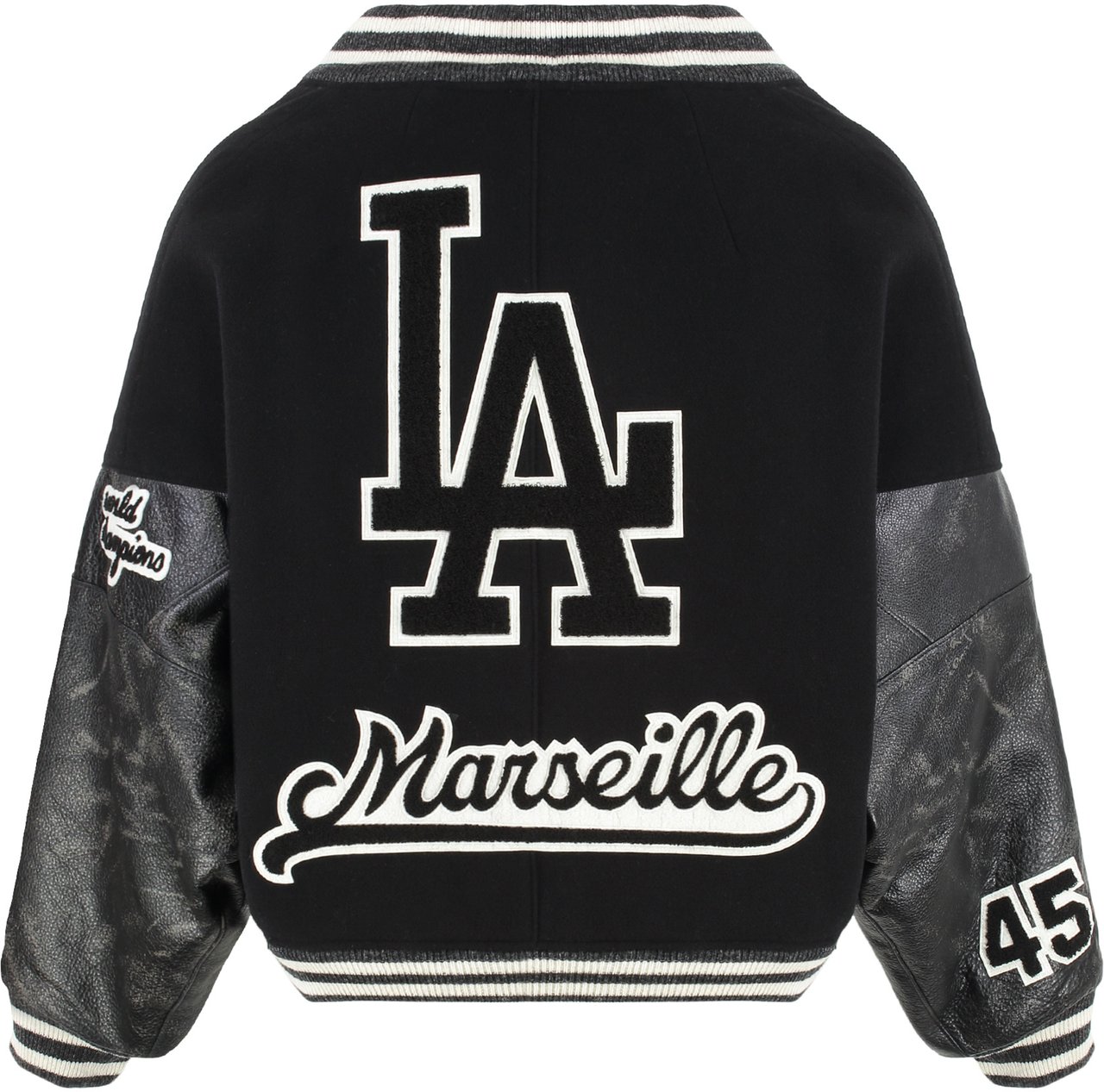 EZR Bomber jacket in cotton Zwart