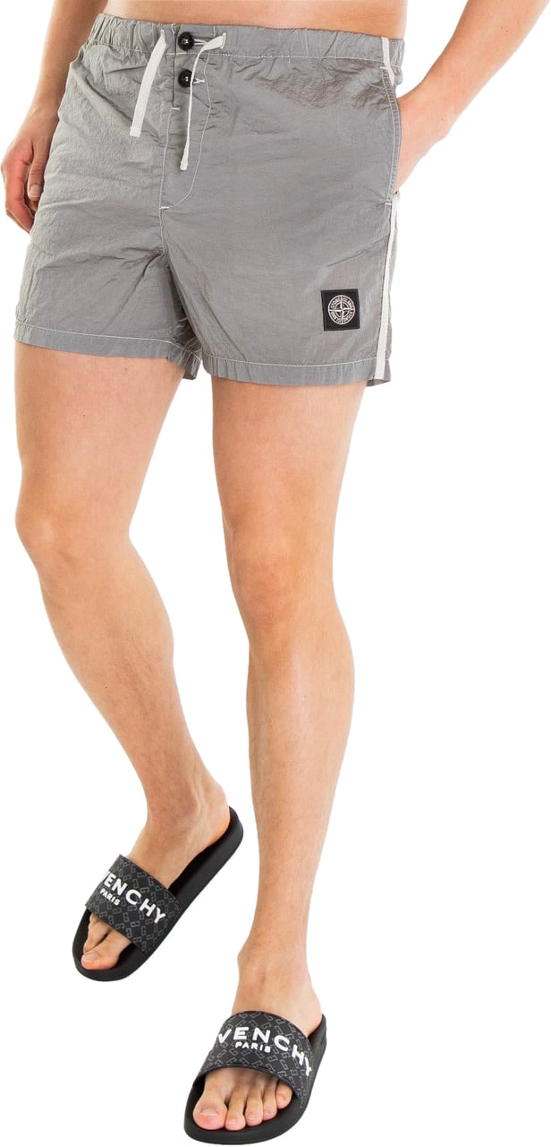 Stone Island Heren Compasslogo Short Grijs Grijs