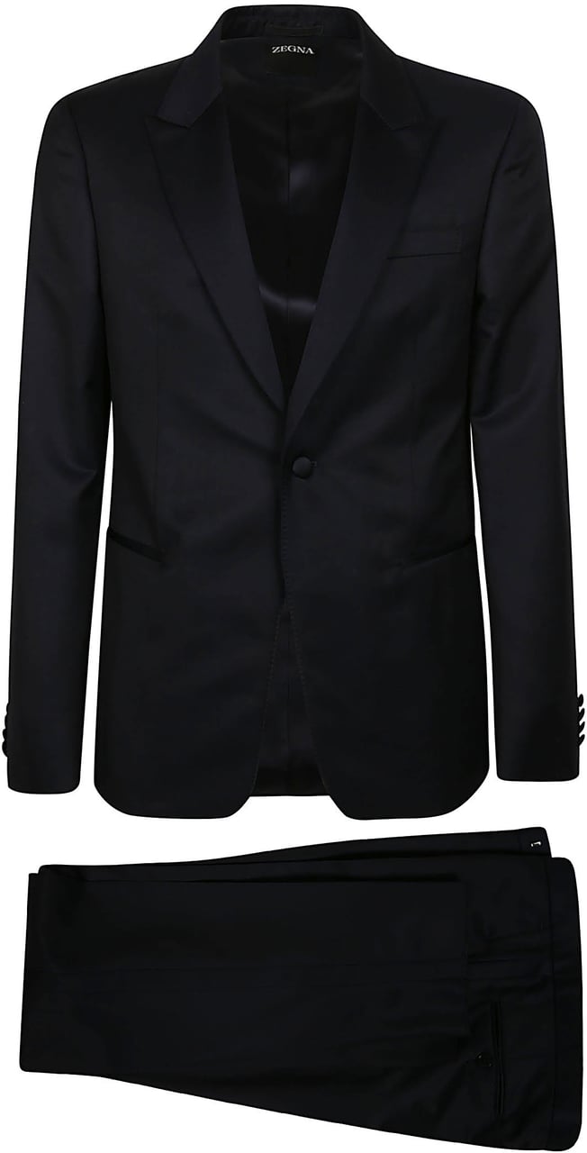 Zegna Luxury Tailoring Suit Blue Blauw
