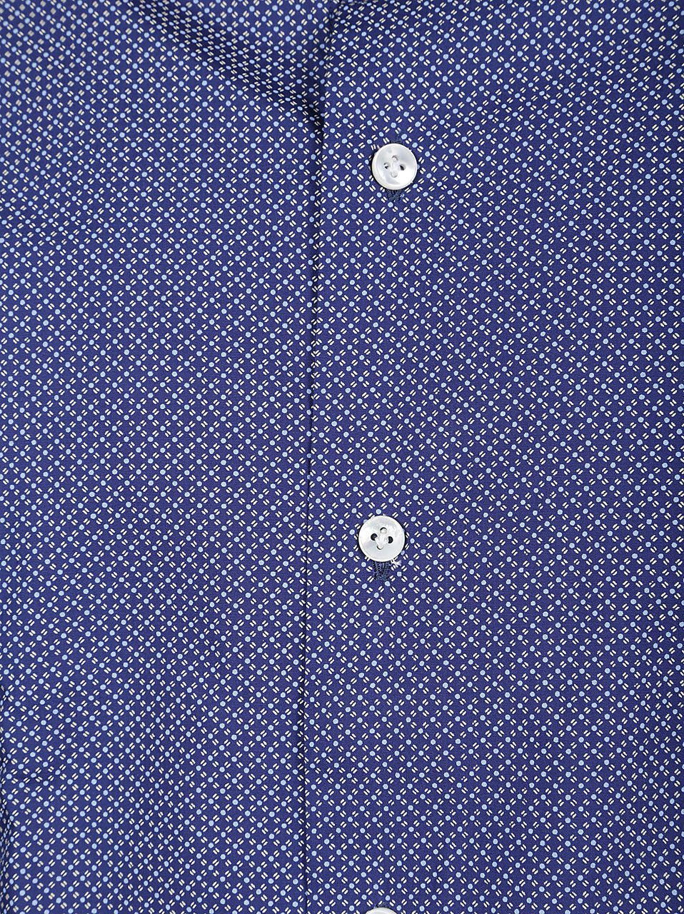 Barba Napoli Long Sleeve Neck Shirt White Wit