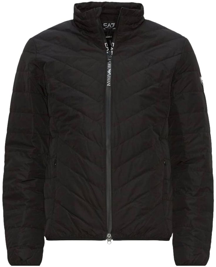 EA7 EA7 Emporio Armani Woven Down Jacket Black Zwart