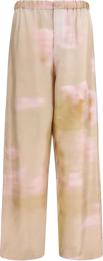 Fabiana Filippi Multicolor Silk Casual Pants Divers
