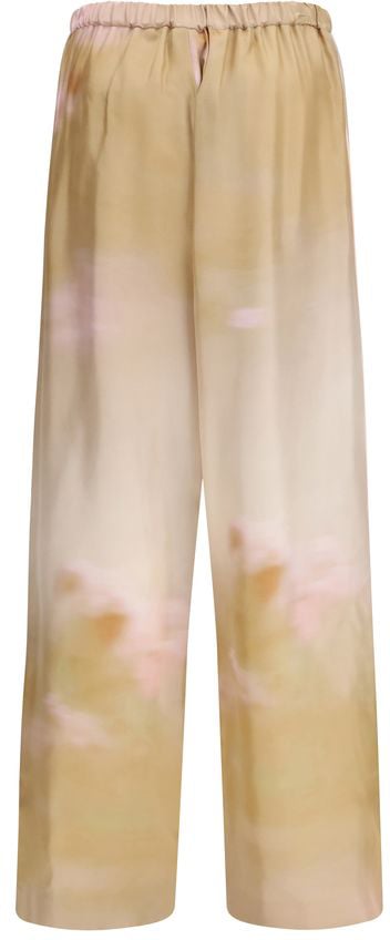 Fabiana Filippi Multicolor Silk Casual Pants Divers
