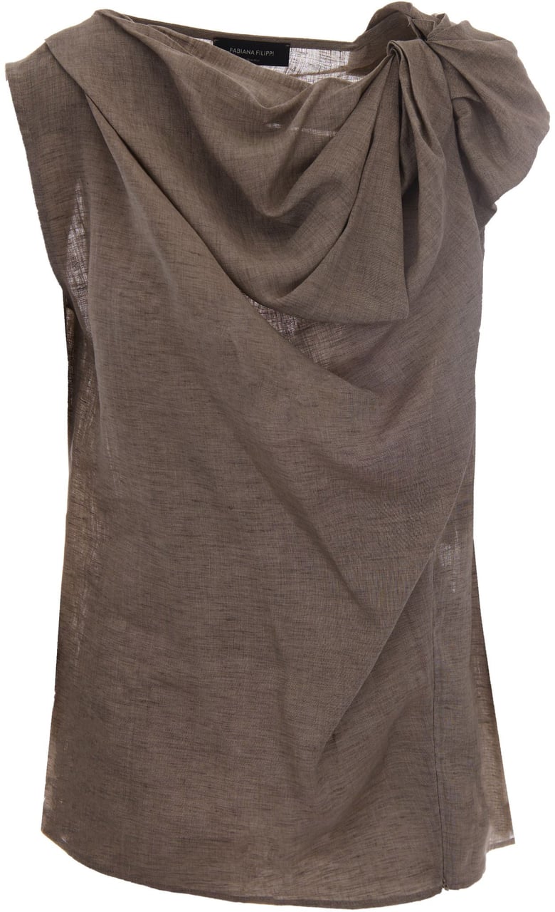 Fabiana Filippi Top Tortora Taupe