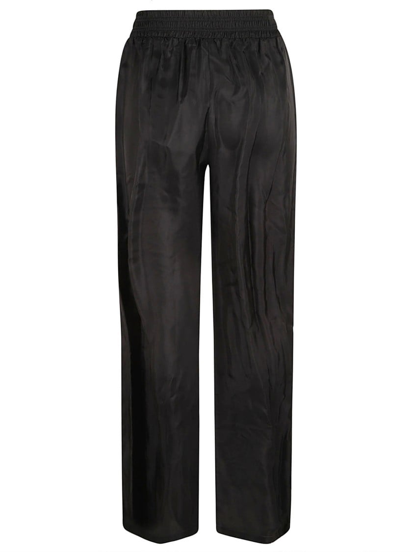 Fabiana Filippi Wide-Leg Trousers With Smooth Finish Zwart