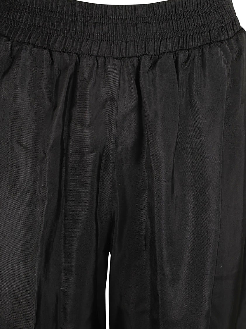 Fabiana Filippi Wide-Leg Trousers With Smooth Finish Zwart