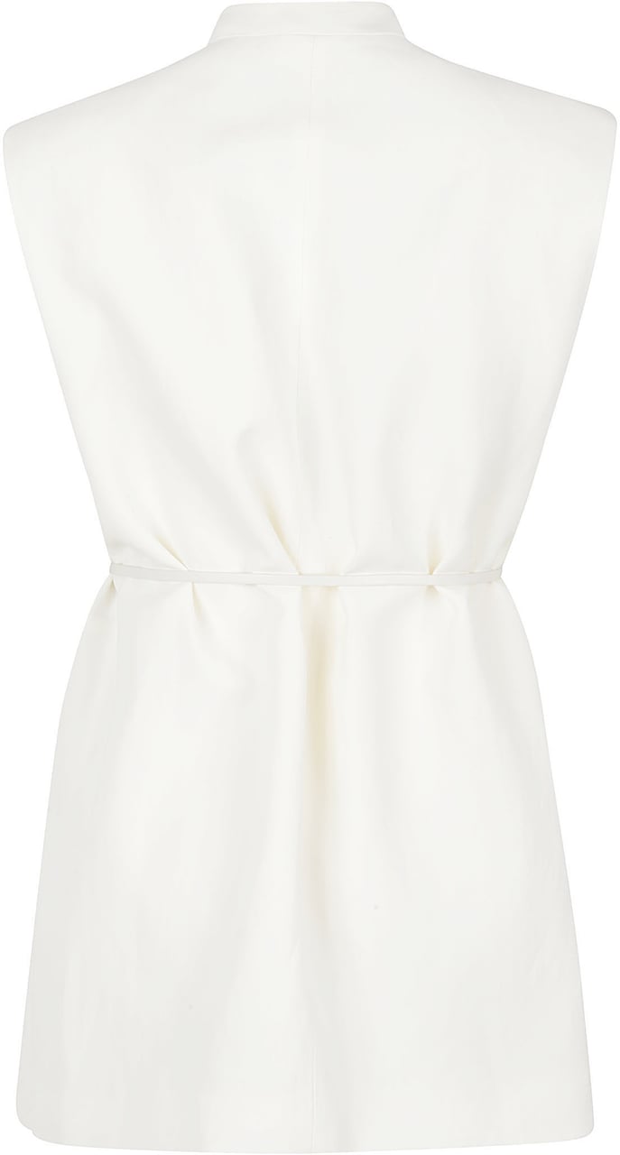 Fabiana Filippi Sleeveless Structured Jacket With V-Neckline Wit