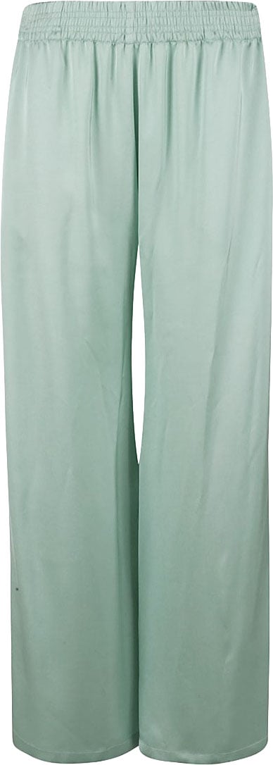 Fabiana Filippi Relaxed Wide-Leg Trousers With Elasticated Waistband Groen
